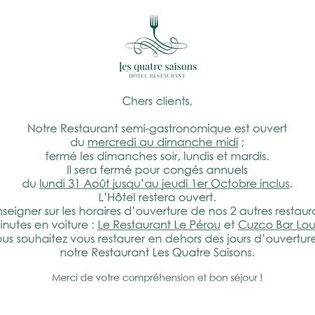 Hotell Les Quatre Saisons 3*